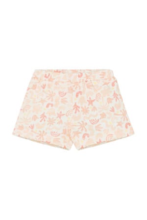 relaxed regular waist sweatshort roze
