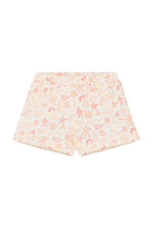 relaxed regular waist sweatshort roze