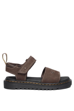 Schoolkind nubuck sandalen bruin