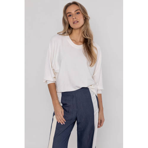 Poools pullover ecru afbeelding