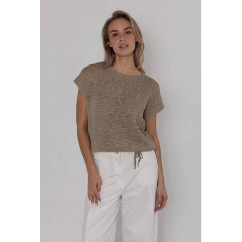 Poools top kaki afbeelding