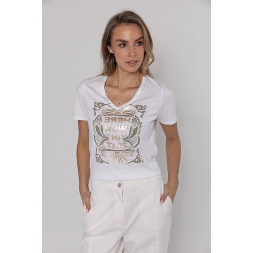 Poools T-shirt wit afbeelding