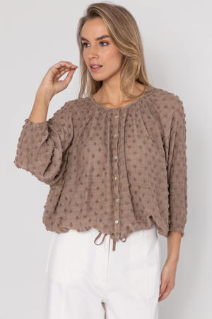 blouse bruin