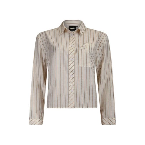 Poools gestreepte blouse crème afbeelding