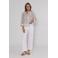 Poools blouse met stippen zalm
