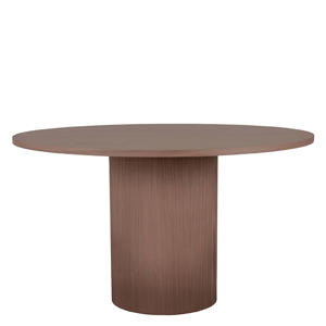LABEL51 Eetkamertafel Oliva - Walnoot - - 130 cm - Rond