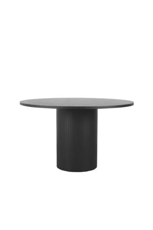 LABEL51 Eetkamertafel Oliva - Zwart - - 130 cm - Rond