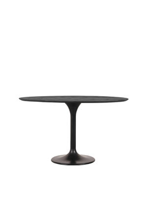 LABEL51 Eetkamertafel Otto - Zwart - - 130 cm - Rond