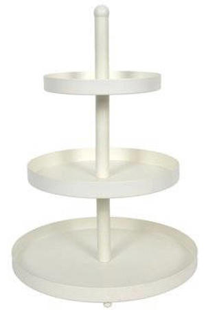 Etagère metaal creme ø 20, 25 & 30 cm - 3-laags - 55 cm hoog