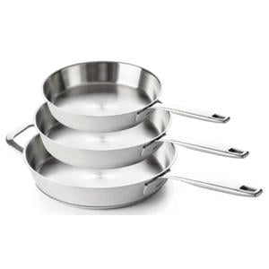  Koekenpannenset 3-Delig Maestro 5-Ply - ø 20, 24 & 28 cm - geschikt voor alle warmtebronnen - zonder anti-aanbaklaag