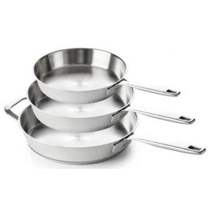  Maestro 5-Ply koekenpannenset 3-delig – ø 20, 24 & 28 cm, roestvrij staal zonder anti-aanbaklaag