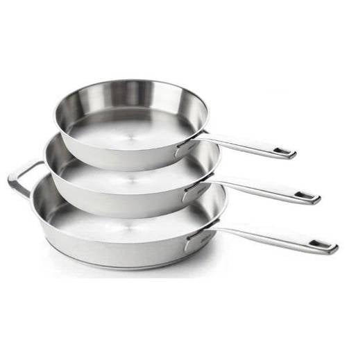 Beka Maestro 5-Ply koekenpannenset 3-delig – ø 20, 24 & 28 cm, roestvrij staal zonder anti-aanbaklaag afbeelding