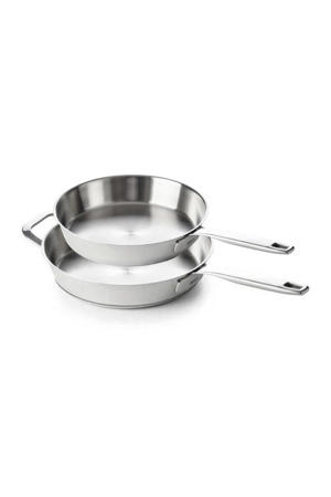  Maestro 5-Ply koekenpannenset 2-delig – ø 24 & 28 cm, roestvrij staal zonder anti-aanbaklaag