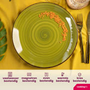 thumbnail: Cookinglife Serviesset Delice Groen 18-delig / 6 personen - 6 dinerborden, 6 diepe borden en 6 ontbijtborden