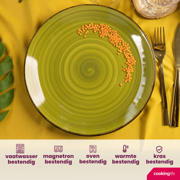 thumbnail: Cookinglife Serviesset Delice Groen 18-delig / 6 personen - 6 dinerborden, 6 diepe borden en 6 ontbijtborden