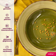thumbnail: Cookinglife Serviesset Delice Groen 18-delig / 6 personen - 6 dinerborden, 6 diepe borden en 6 ontbijtborden
