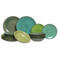 Cookinglife Serviesset Delice Groen 18-delig / 6 personen - 6 dinerborden, 6 diepe borden en 6 ontbijtborden