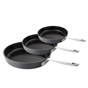  Maestro Alu 3-delige koekenpannenset ø 20, 24 & 28 cm met keramische anti-aanbaklaag
