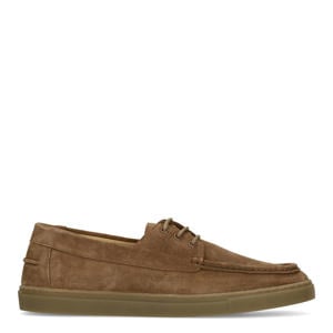suede bootschoenen beige