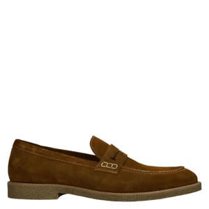 suède loafers bruin