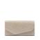 Manfield clutch met glitters zilverkleurig