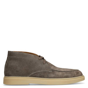 suède veterboots grijs