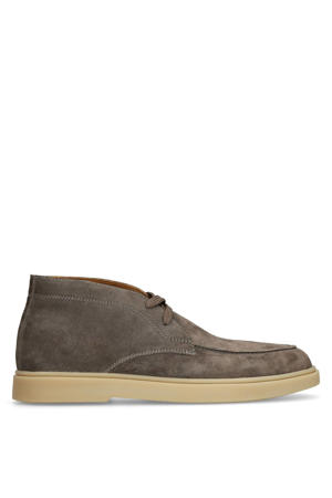 suède veterboots grijs