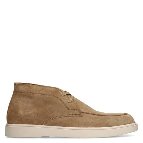 Manfield suède veterboots camel afbeelding