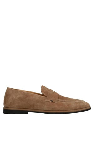 suède loafers cognac
