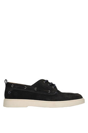 suède bootschoenen donkerblauw