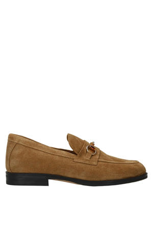 suède loafers cognac