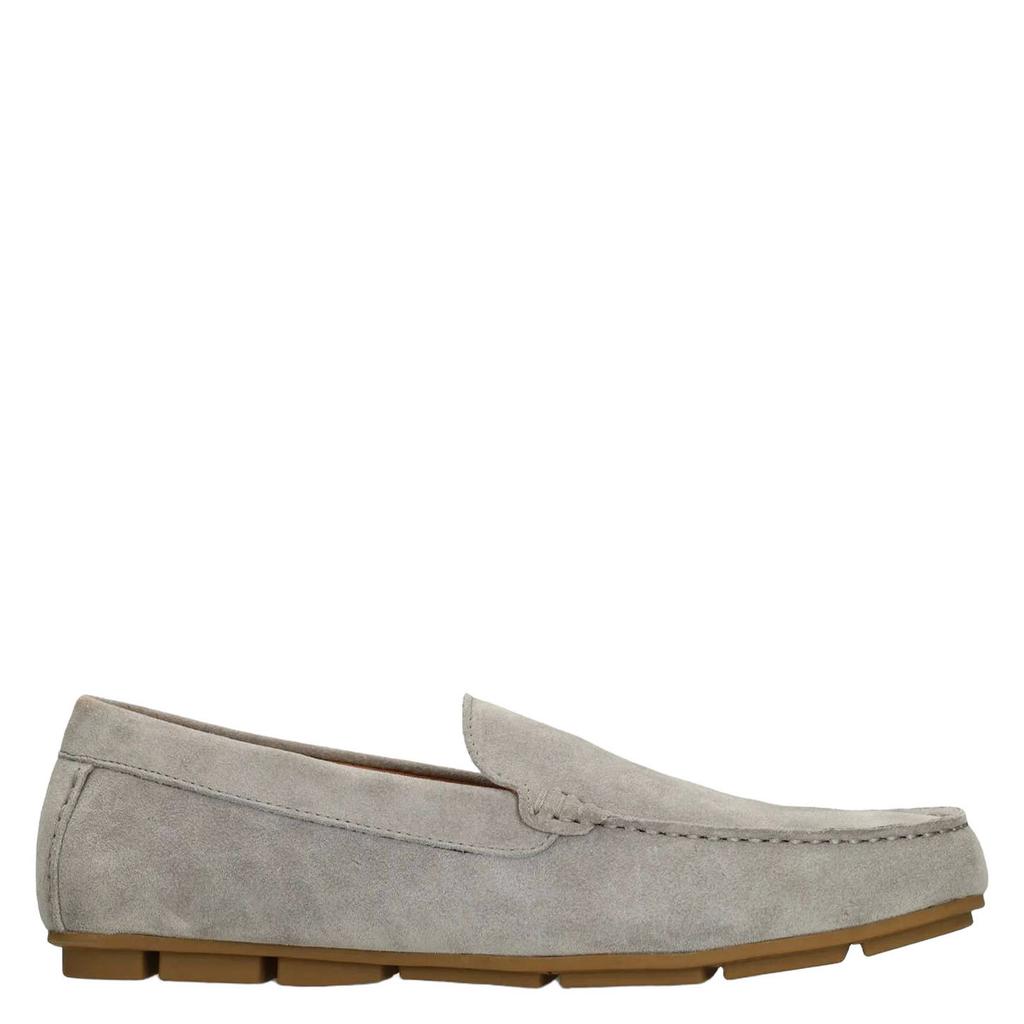 Grijze heren Manfield suède mocassins