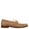 Manfield suède loafers cognac/wit