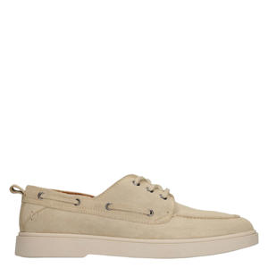 suède bootschoenen beige