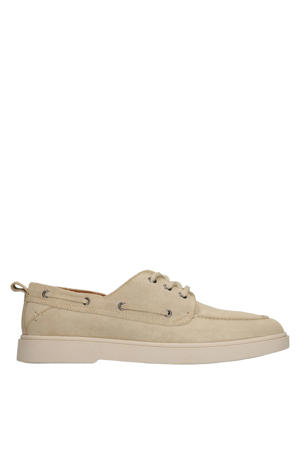 suède bootschoenen beige