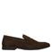 Manfield suède loafers donkerbruin