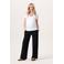 Noppies maternity wide leg high waist zwangerschaps casual broek zwart