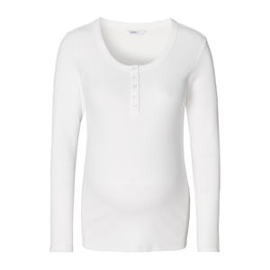 zwangerschaps- en voedings longsleeve wit