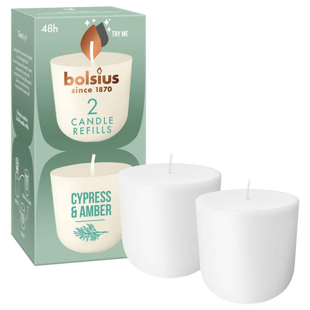 Bolsius cleanlight Refill - Cypress & Amber