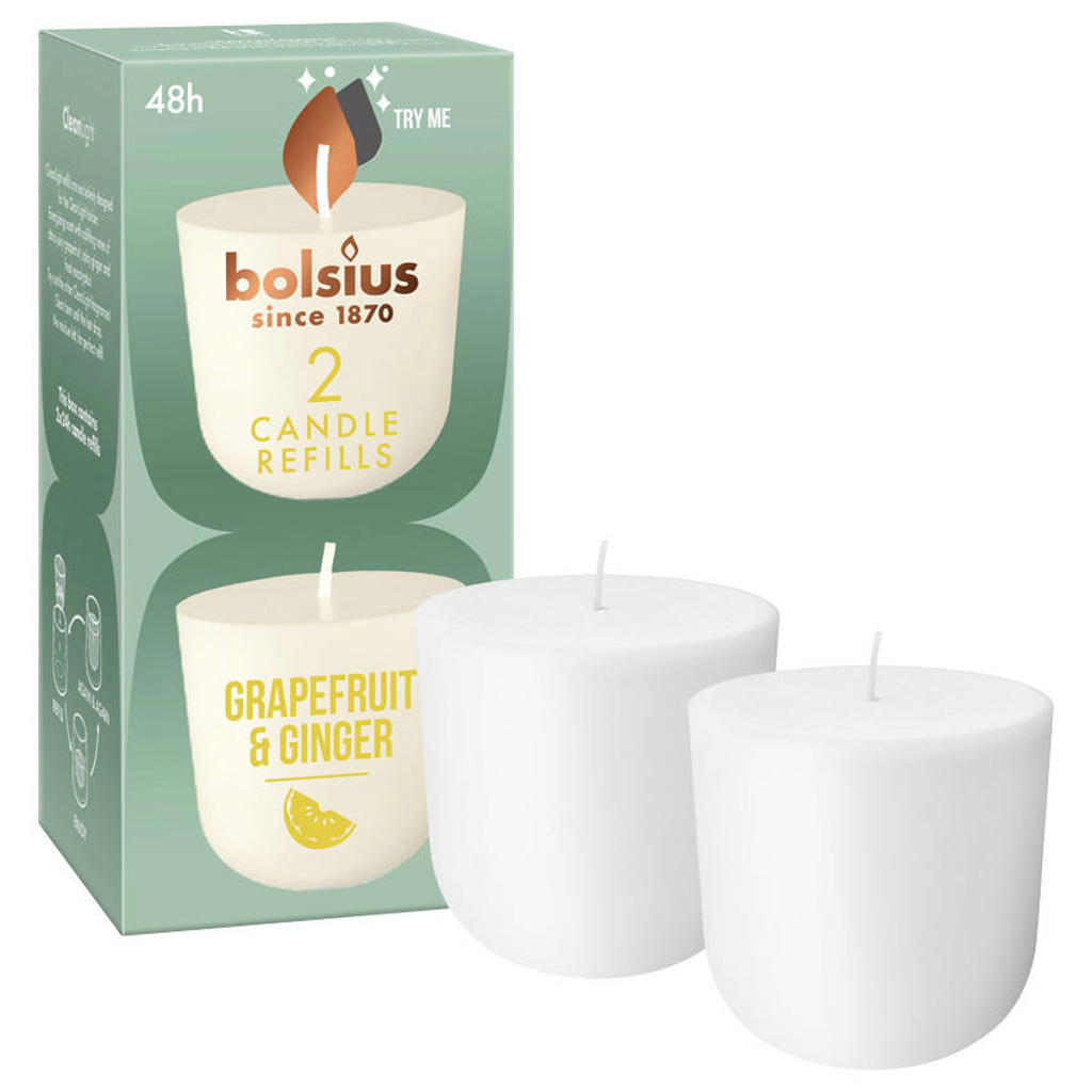 Bolsius cleanlight Refill - Grapefruit & Ginger