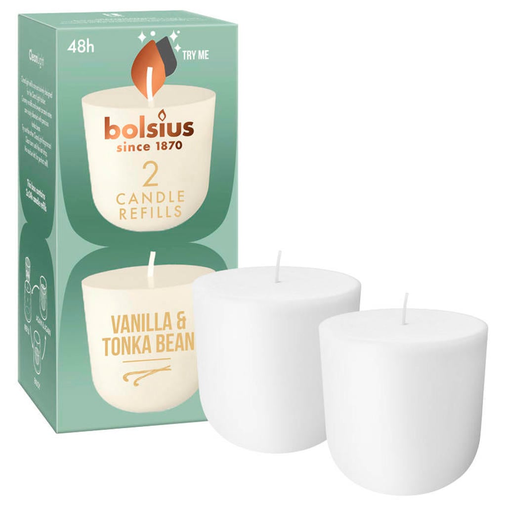 Bolsius cleanlight Refil - Vanille & Tonka Bean