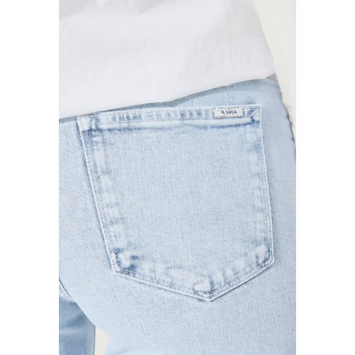 Garcia wide leg jeans light blue denim afbeelding