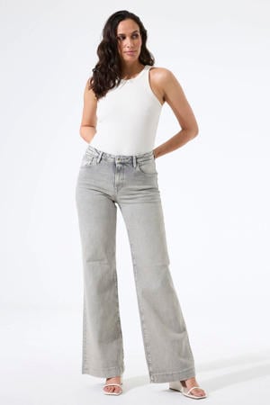 wide leg jeans grey denim