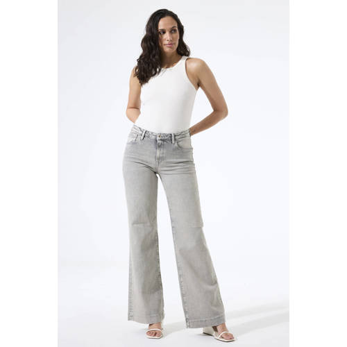 Garcia wide leg jeans grey denim afbeelding