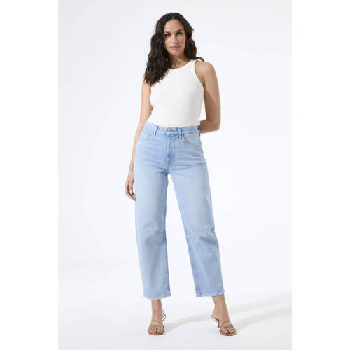 Garcia high waist barrel jeans medium blue denim afbeelding