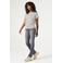 Garcia gestreepte T-shirt zwart met lurex