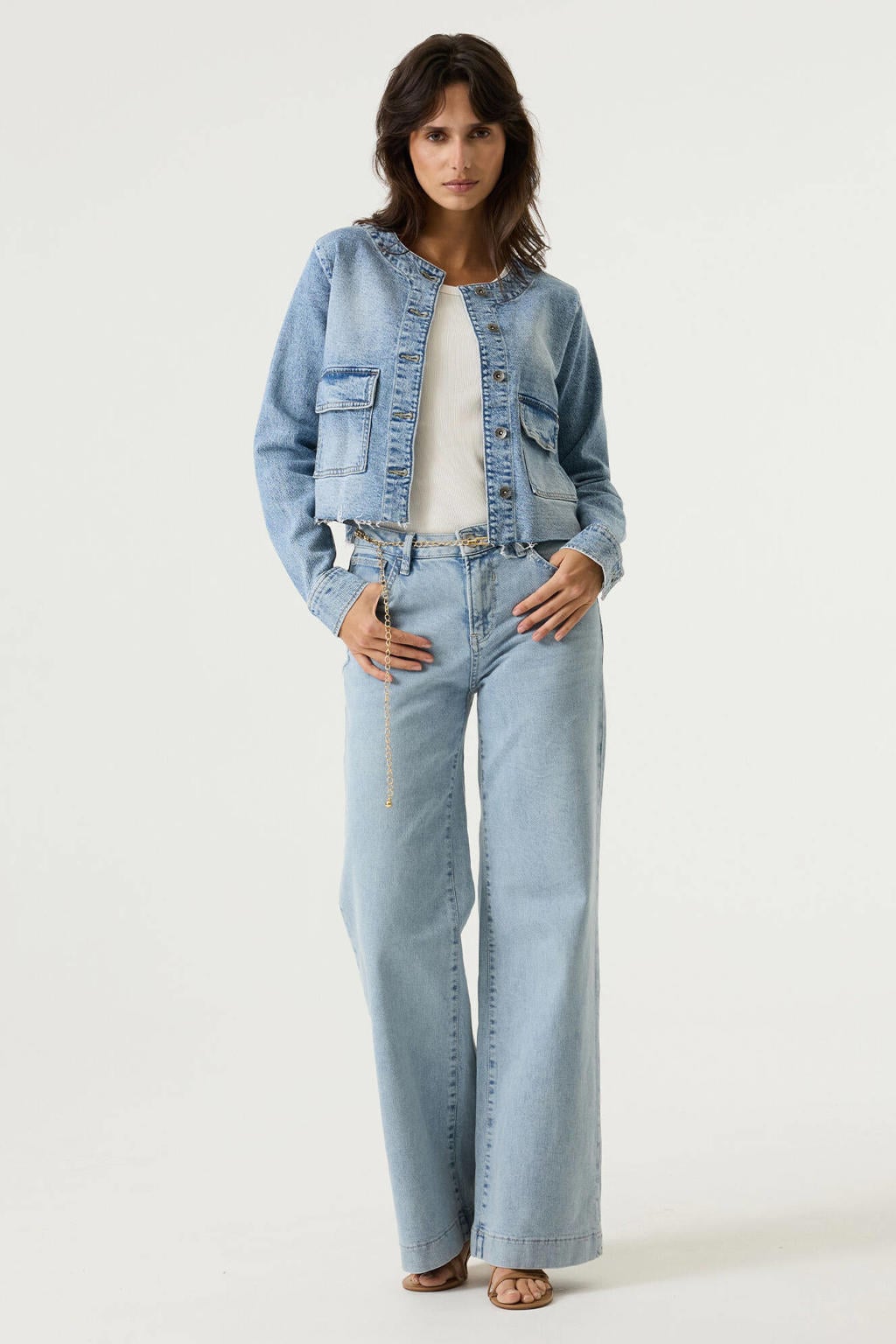 Garcia denim spijkerjas medium blue denim
