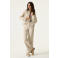 Garcia wide leg regular waist broek ecru