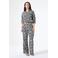 Garcia wide leg regular waist broek zwart