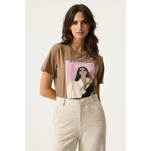 Garcia T-shirt taupe afbeelding